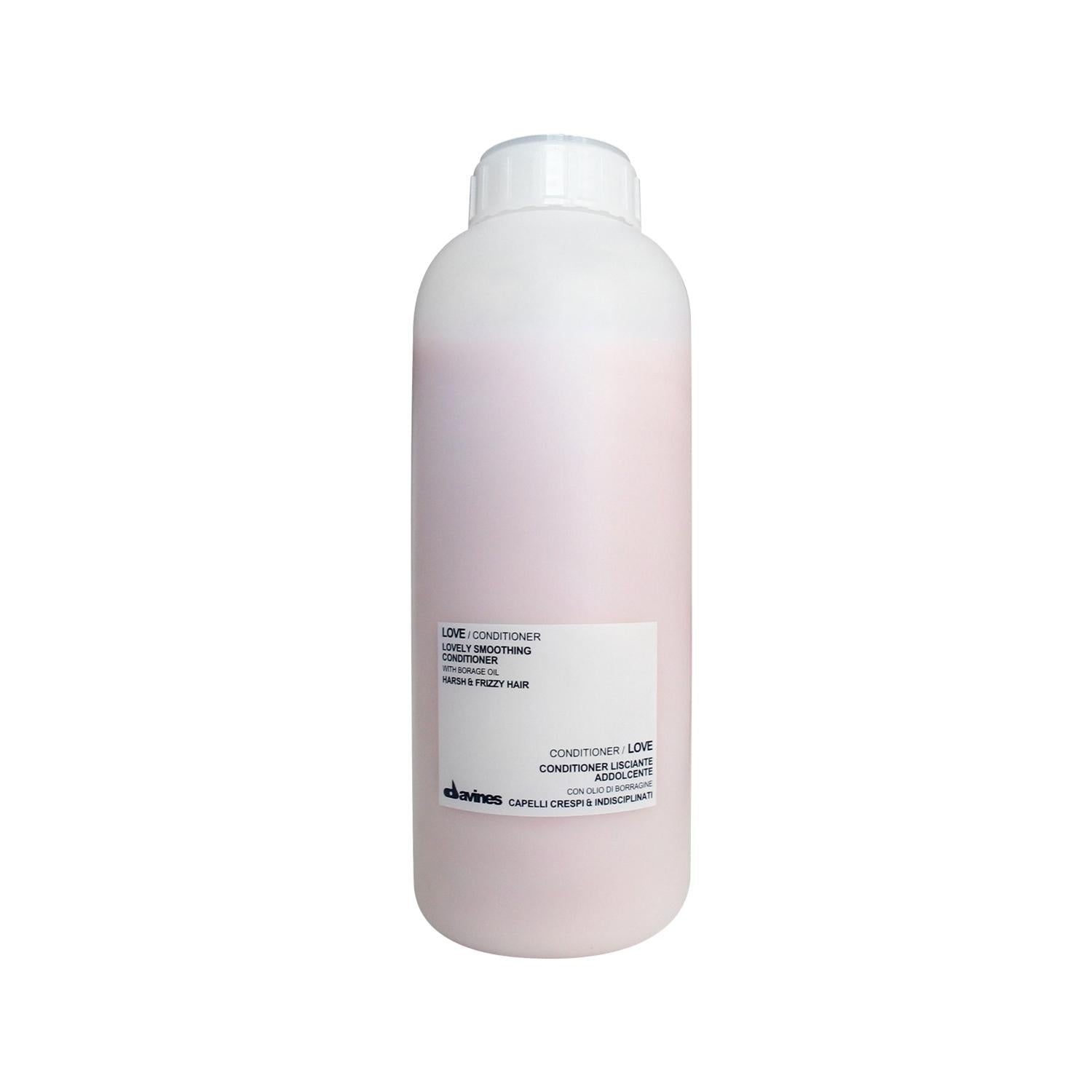 Davines Smoothing Hair Care Cream 1000ml - Nourishing & Smoothing Treatment for Curly/Frizzy Hair