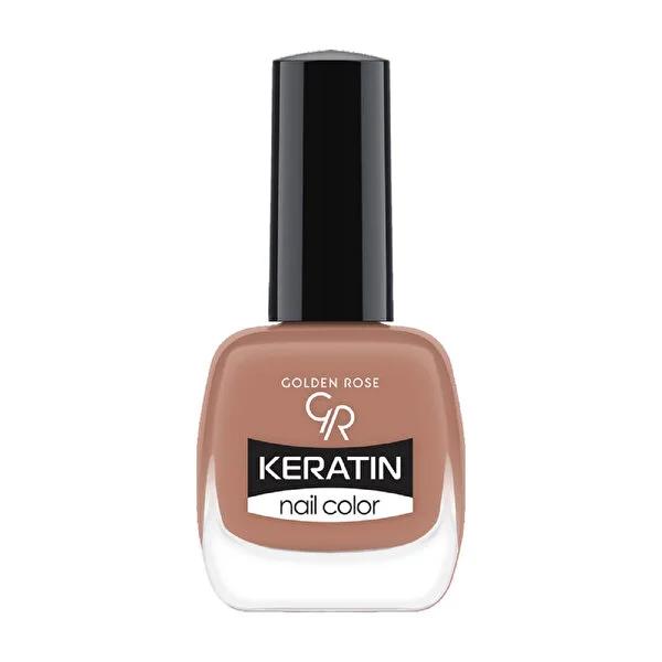Golden Rose Keratin Nail Polish No : 21 - Vibrant, Long-Lasting Color for Salon-Quality Nails