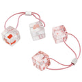 Cutie Cubes Acrylic Hair Bobbles - Stylish Hair Ties for All Hair Types - Secure Hold, Versatile Styling - Spring Hair Accessories