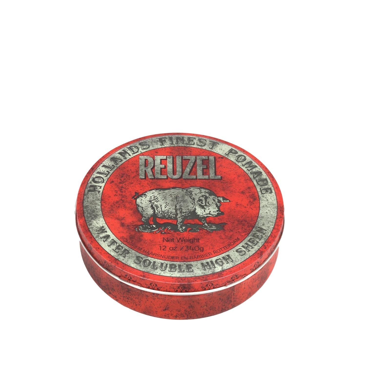 Reuzel Red Pomade Water Soluble 340g - Strong Hold Hair Styling for Men