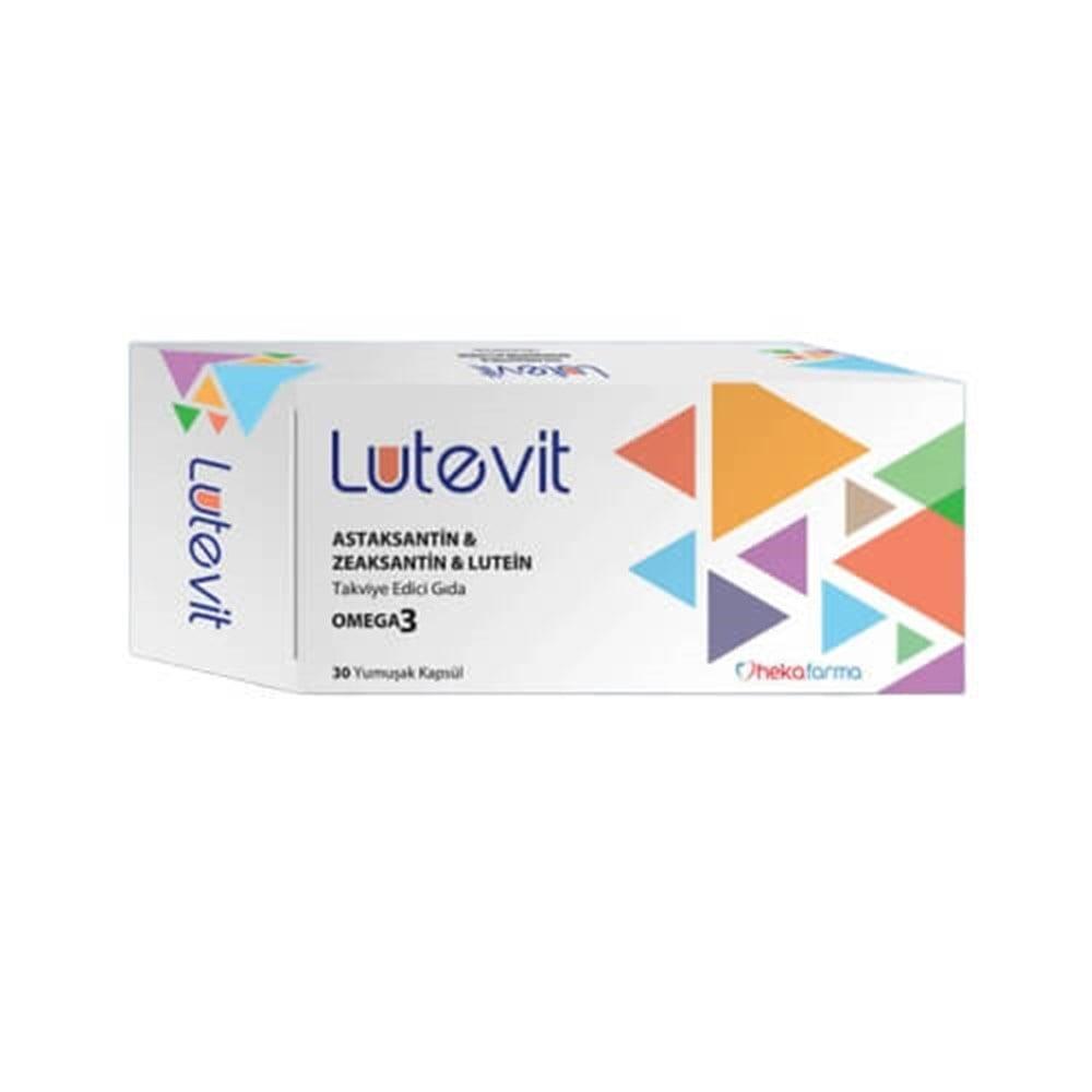 Lutevit Omega-3 Antioxidant Supplement - 30 Soft Capsules