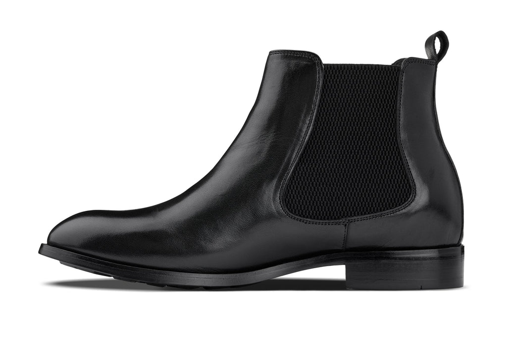 CALTO - Y72230 - 2.8 Inches Taller (Black) - Chelsea Boots