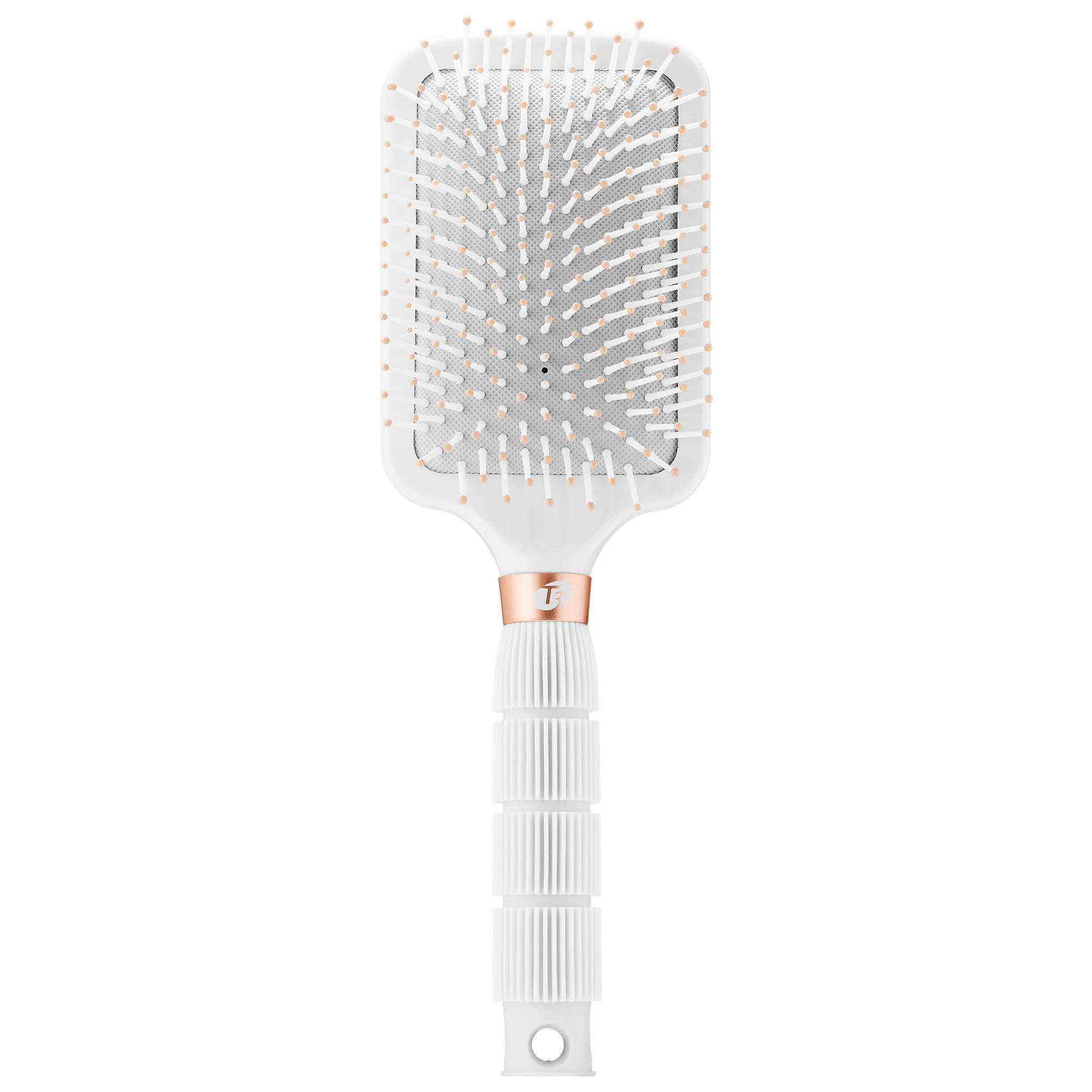 Smooth Paddle Brush: Achieve Sleek, Straight Hair with Frizz Control & Enhanced Shine - Heat Resistant Nylon Bristles for Professional Blowouts
