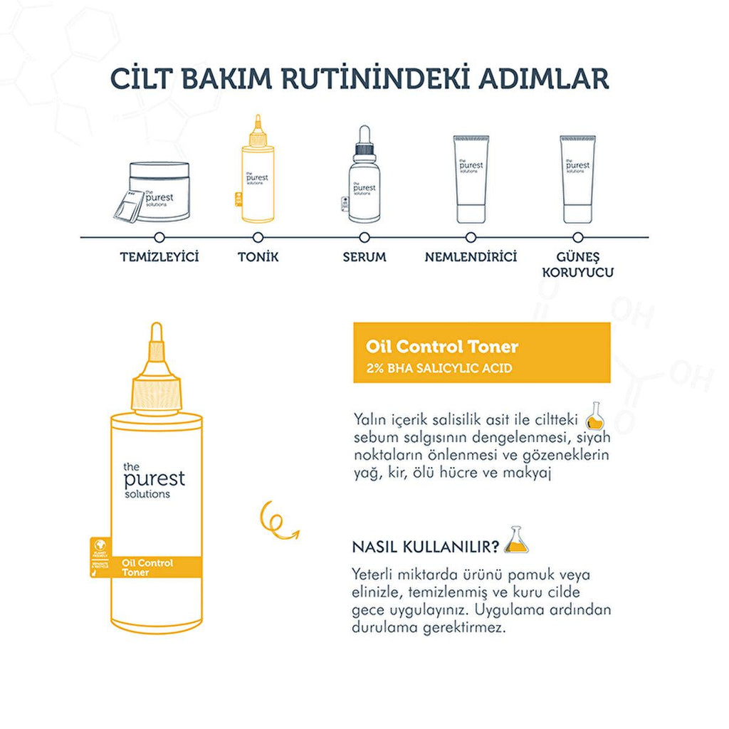 The Purest Solutions BHA Salicylic Acid Toner: Blackhead Remover, Pore Minimizer & Oil Control - Exfoliating AHA BHA Toner for Acne & Oily Skin