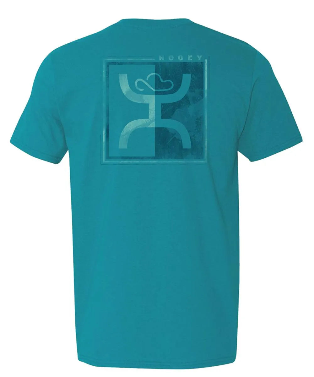 HOOey Inverted Hooey (Tropical Blue) - Mens T-Shirt (Closeout)