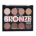 Rival de Loop Bronze Touch Eyeshadow Palette: Shimmer & Matte, Highly Pigmented, Blendable - Create Stunning Eye Looks