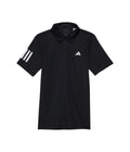 adidas Boys Club Tennis 3-Stripes Polo Shirt Black (2023) Large