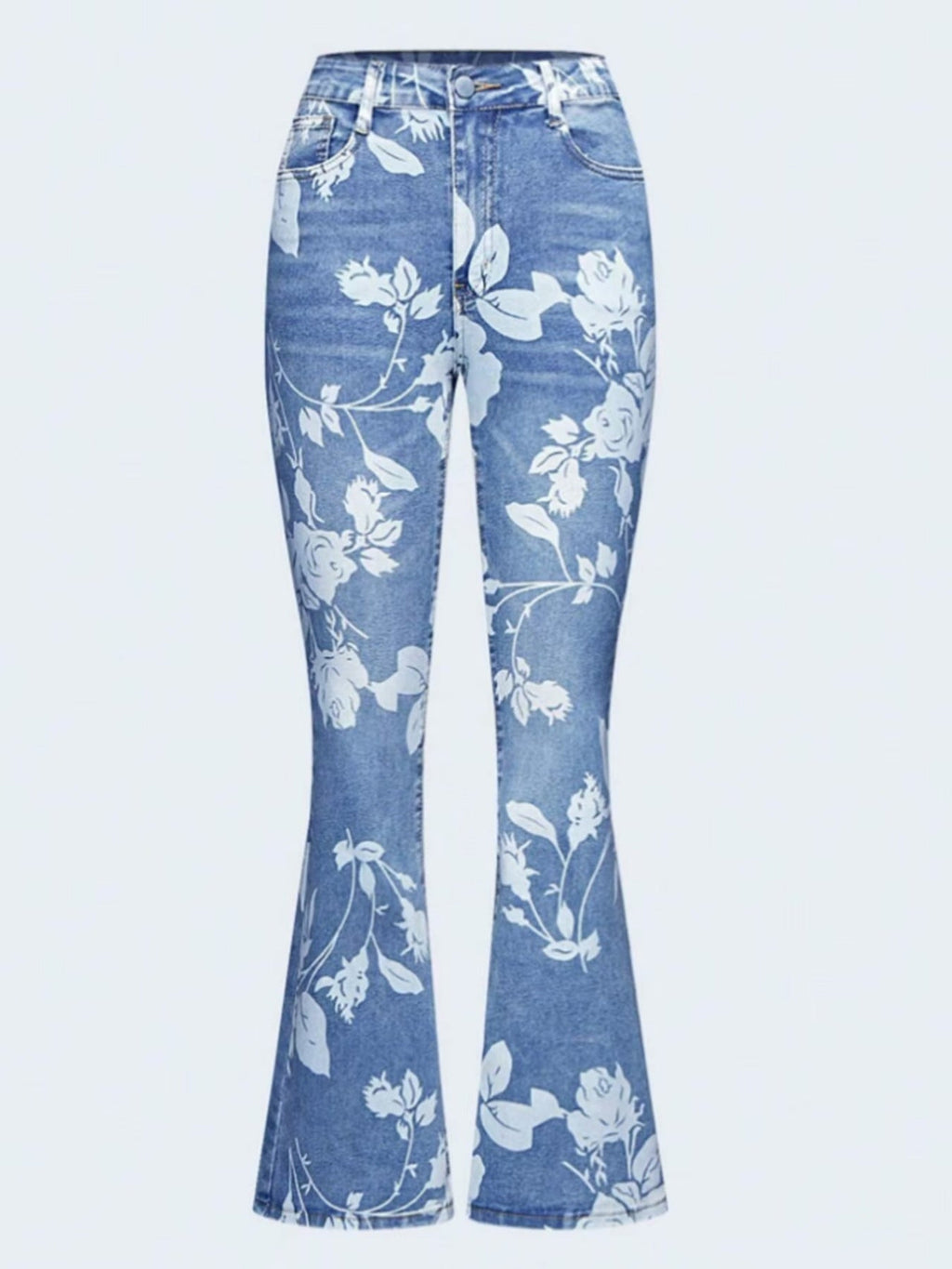 New Women’s AutumnWinter Printed Denim Pants, Women’s Denim Pants, Essential Jeans For AutumnWinter, Warm Jeans, Women’s Four Seasons Jeans, Printed Jeans