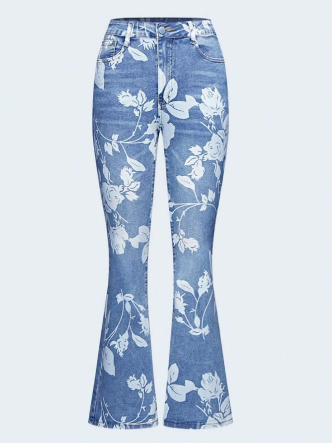 New Women’s AutumnWinter Printed Denim Pants, Women’s Denim Pants, Essential Jeans For AutumnWinter, Warm Jeans, Women’s Four Seasons Jeans, Printed Jeans