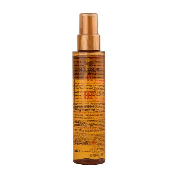 Nuxe Sun Bronzing Oil SPF10: Nourishing Tanning Oil for Face & Body, Water Resistant, Paraben & Silicone Free - Achieve a Natural, Healthy Glow