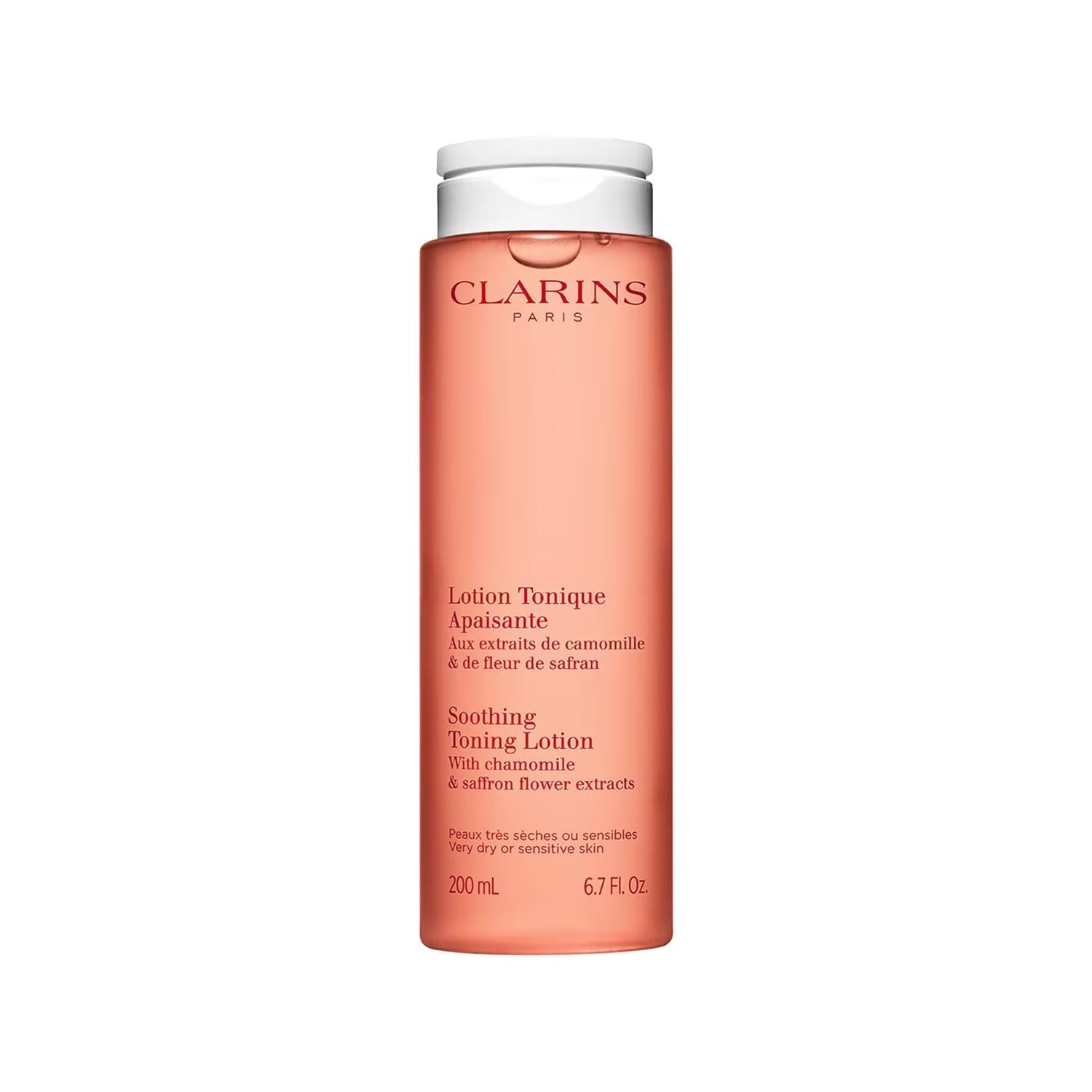 Clarins Soothing Toning Lotion: Gentle Facial Toner for Sensitive Skin | Balances pH & Reduces Redness