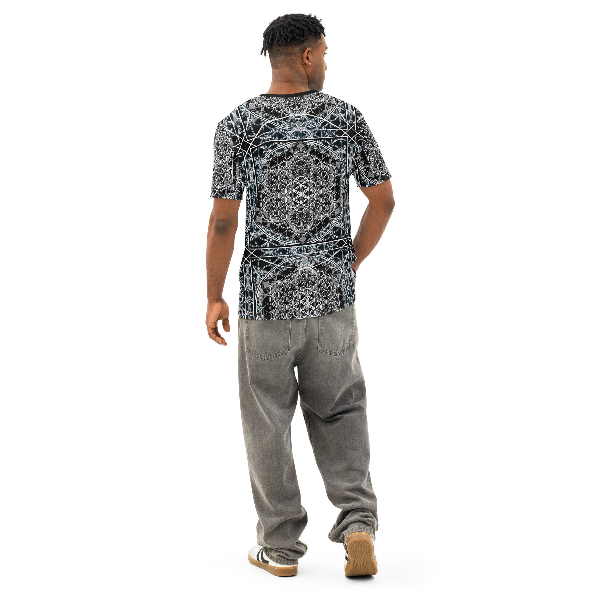 Resonant Architect | Geometry Tee | Men’s Cotton Crew Neck AOP T-shirt