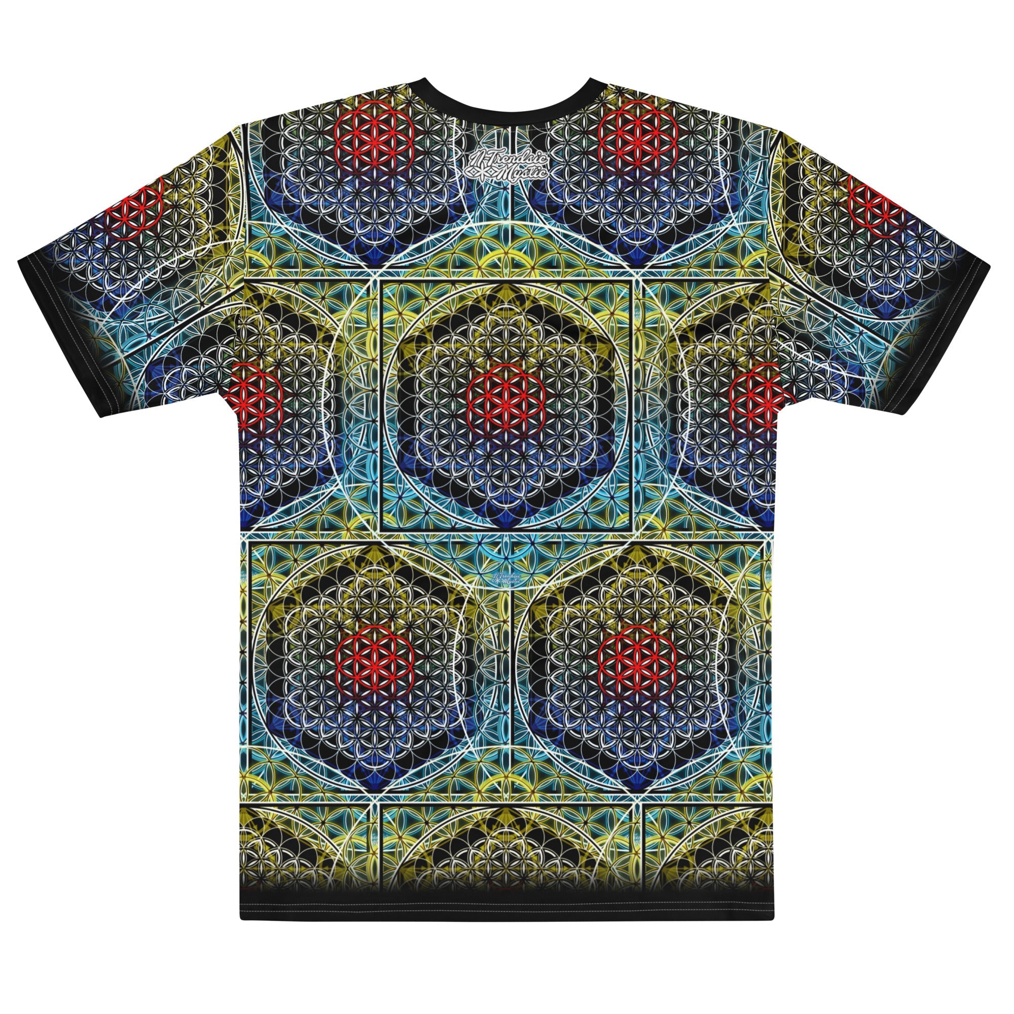 Electric Honeycomb | Sacred Geometry Tee | Cotton All-Over Print T-shirt