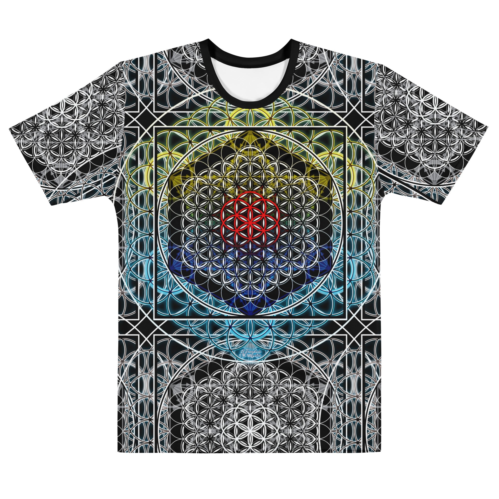 Resonant Architect | Geometry Tee | Men’s Cotton Crew Neck AOP T-shirt