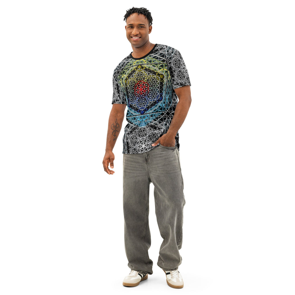 Resonant Architect | Geometry Tee | Men’s Cotton Crew Neck AOP T-shirt