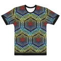 Electric Honeycomb | Sacred Geometry Tee | Cotton All-Over Print T-shirt