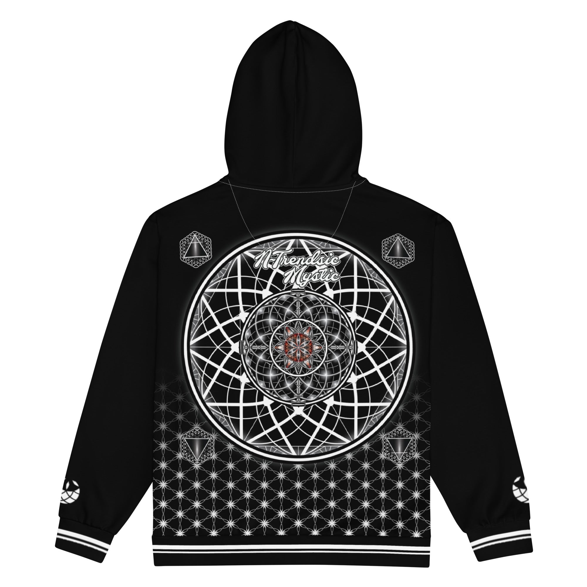 Sacred Geometry Unisex Zip Hoodie | Mystic One Design