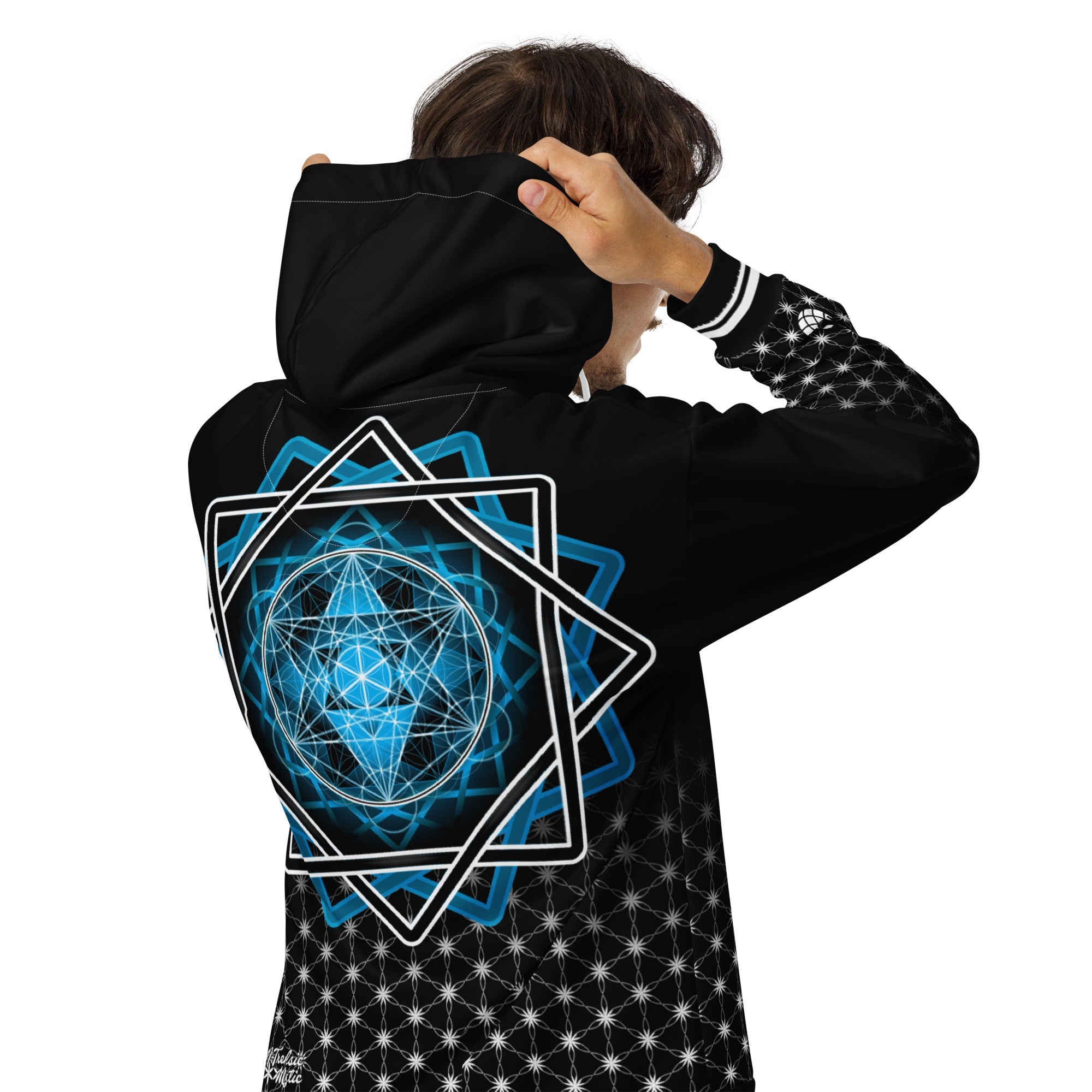 Mystic Melchizedek Sacred Geometry Unisex Zip Hoodie