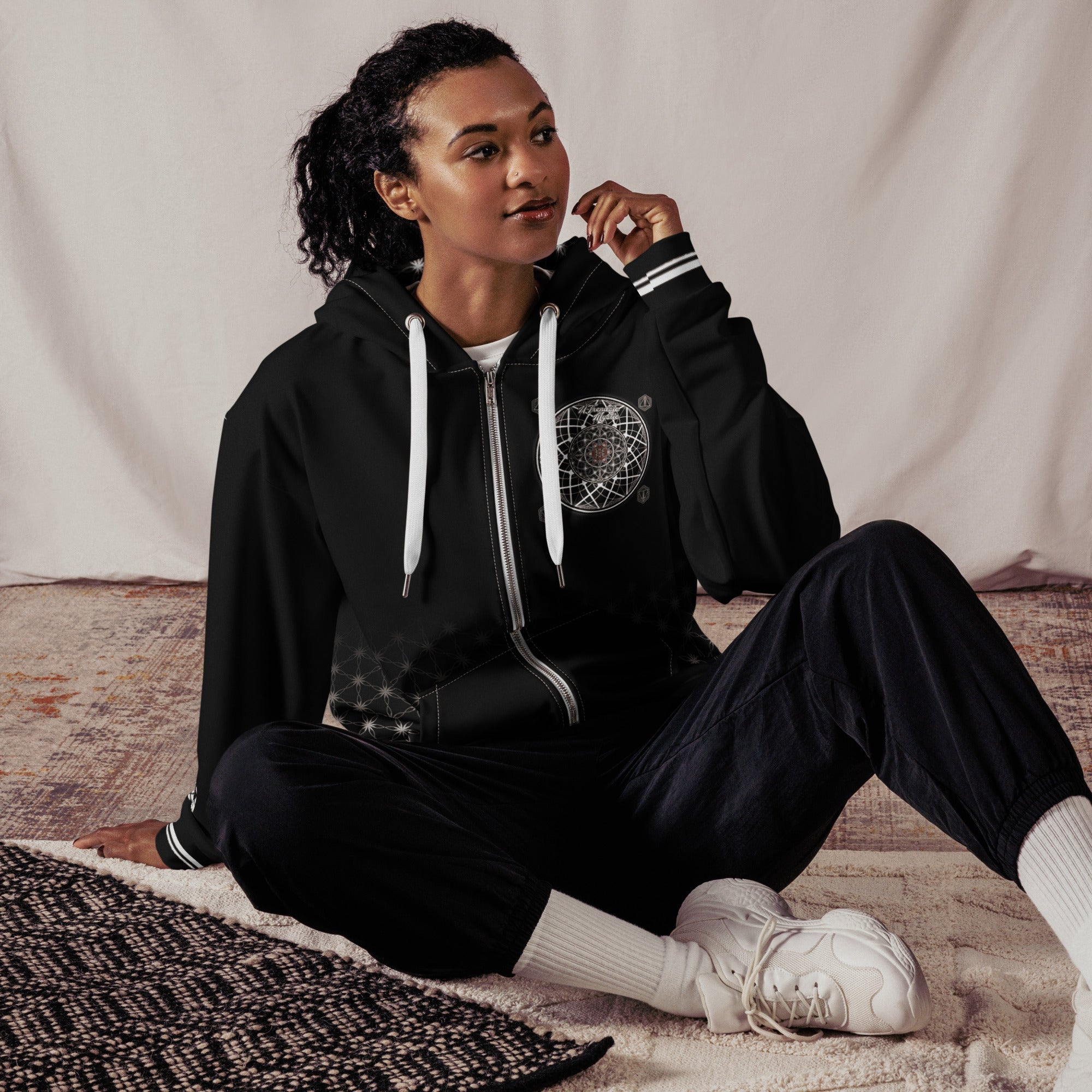 Sacred Geometry Unisex Zip Hoodie | Mystic One Design