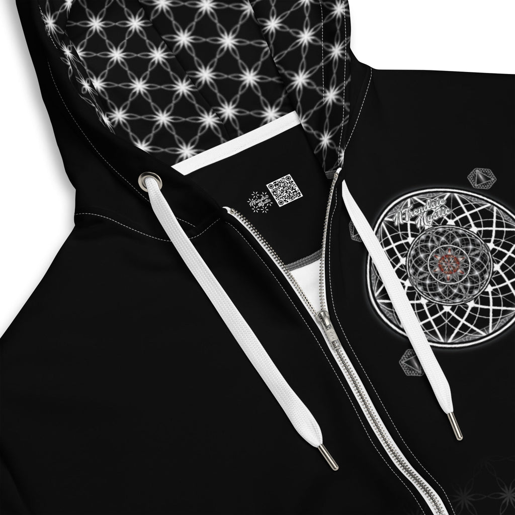Sacred Geometry Unisex Zip Hoodie | Mystic One Design