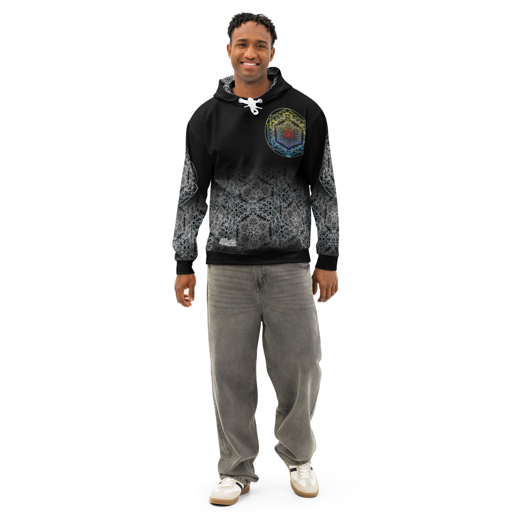 Keystone Matrix | Unisex Cotton AOP Hoodie | NTrendSic Mystic