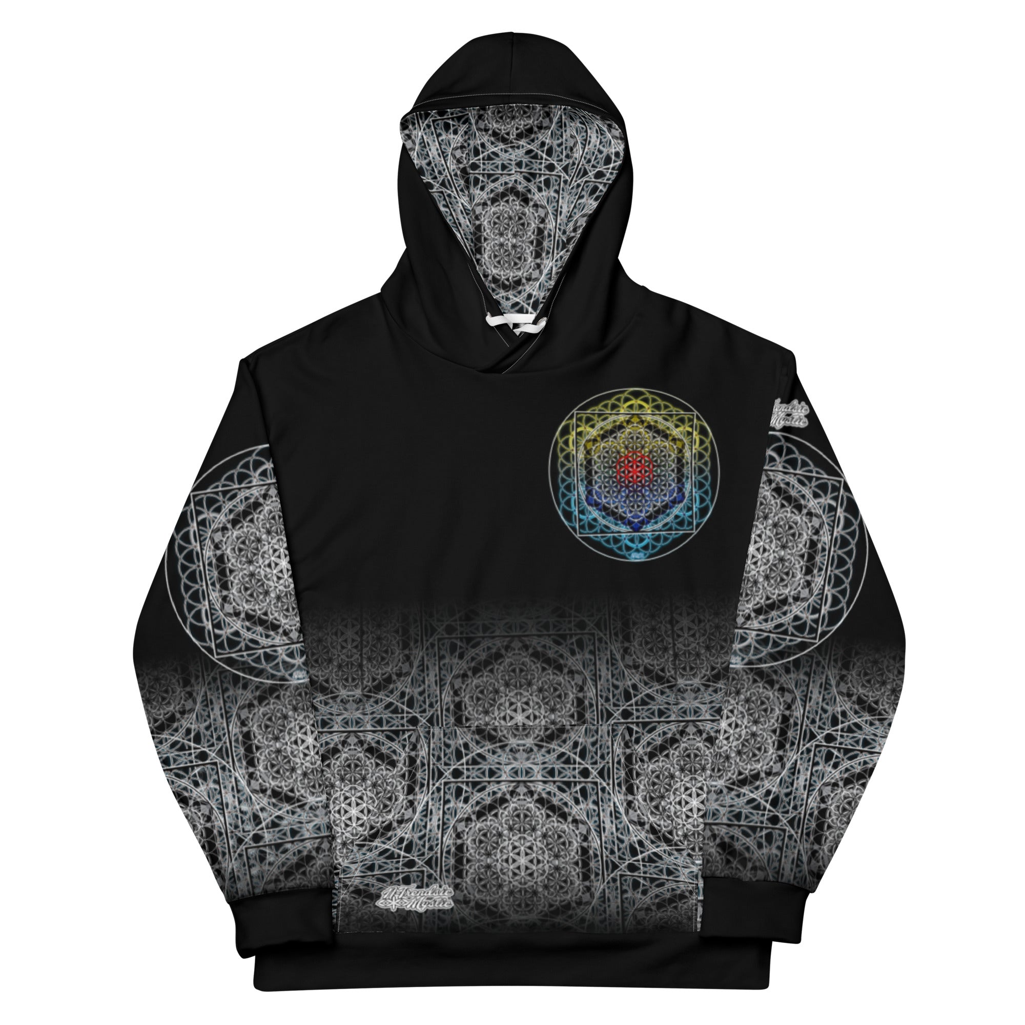 Keystone Matrix | Unisex Cotton AOP Hoodie | NTrendSic Mystic