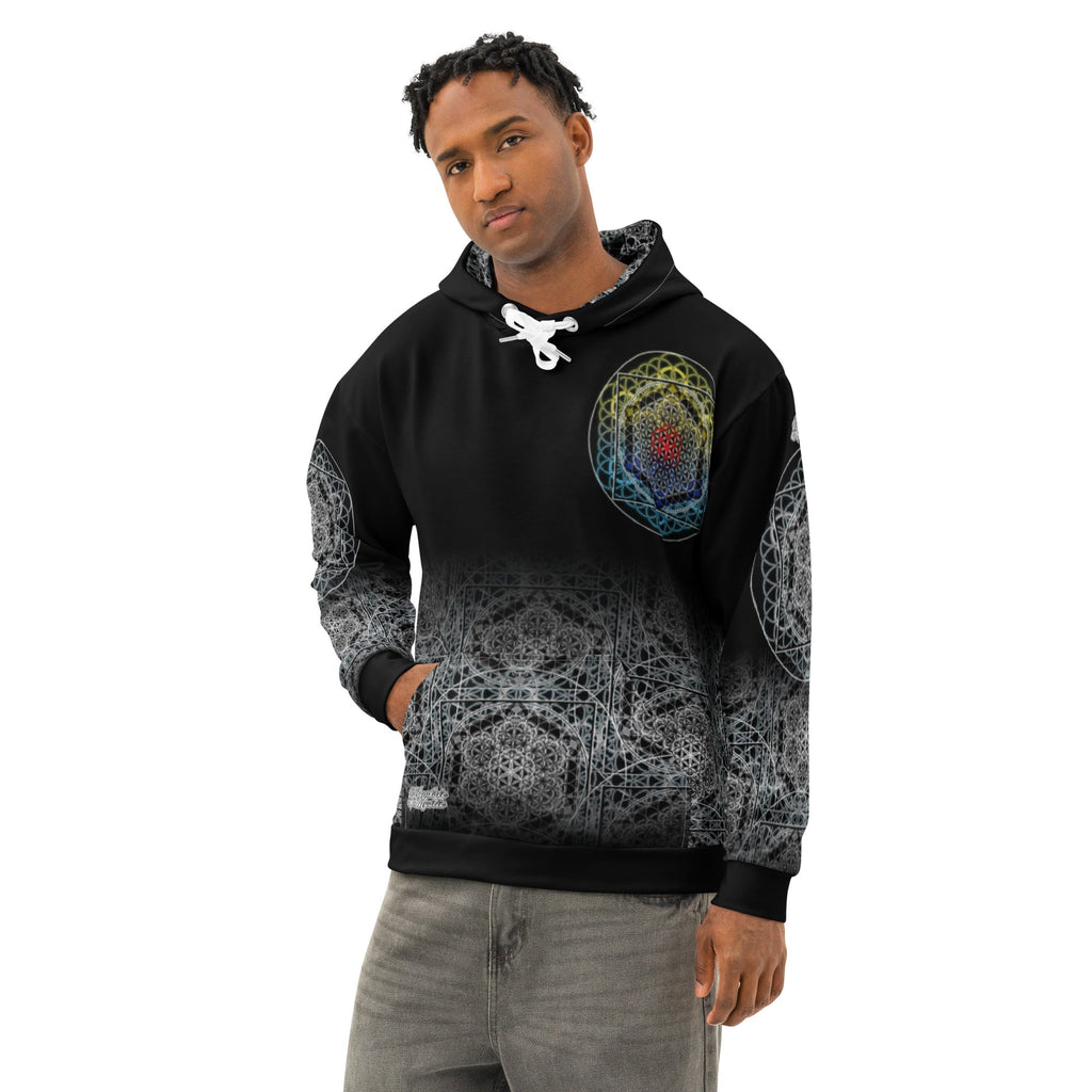 Keystone Matrix | Unisex Cotton AOP Hoodie | NTrendSic Mystic
