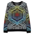 Resonant Architect | Harmonic Grid Cotton Sweatshirt | Unisex Cotton Sweatshirt