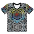 Resonant Architect | Spectrum Geometry Tee | Women’s Cotton Crew Neck AOP T-shirt