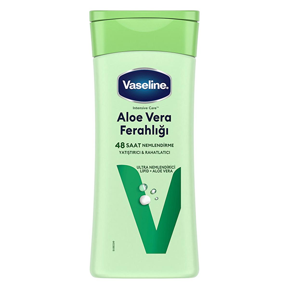Vaseline Aloe Vera Body Lotion - 48 Hour Moisturization for Dry Skin - Non-Greasy & Dermatologically Tested