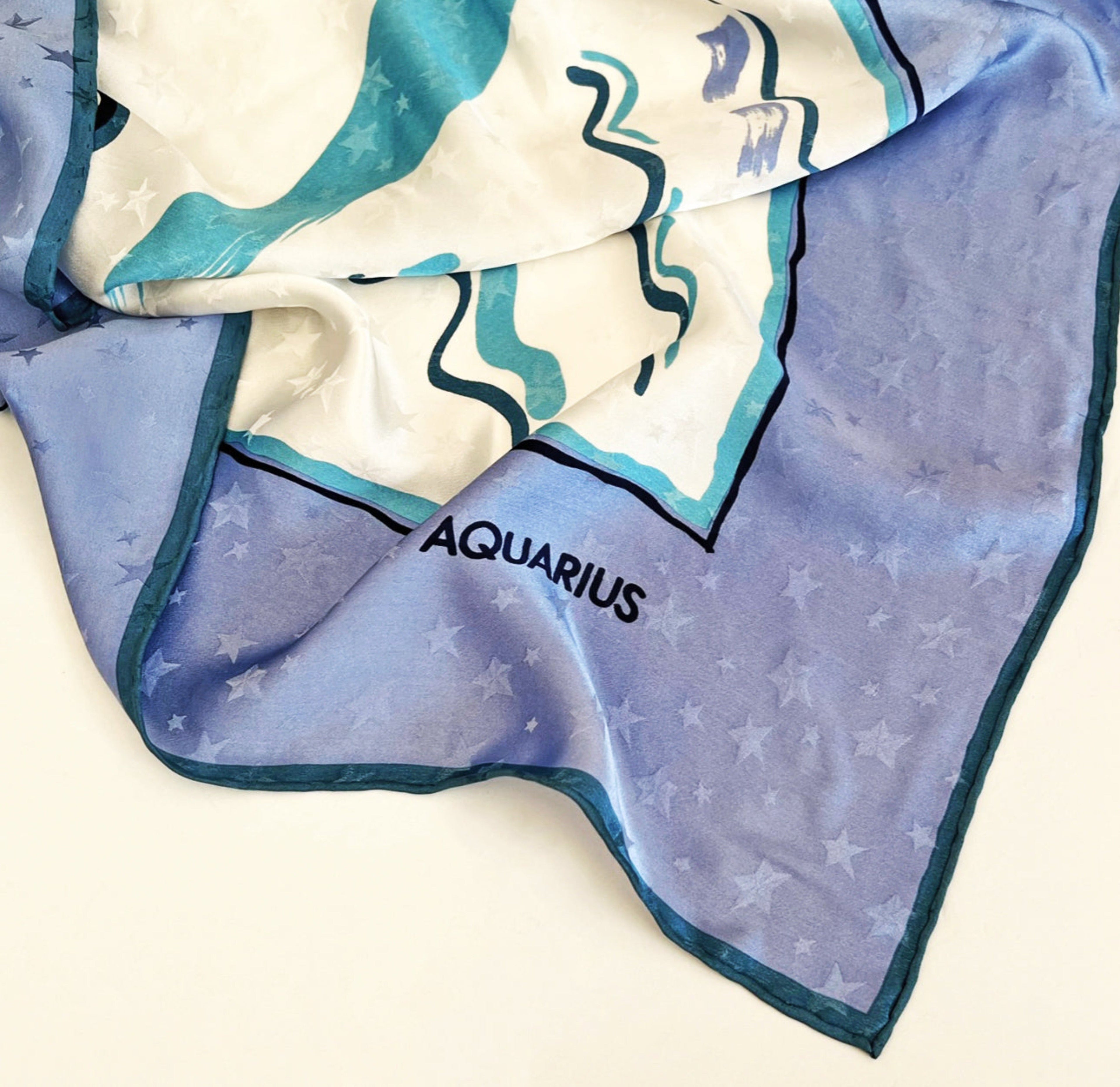 AQUARIUS SILK SCARF - CHLOE FREMANTLE