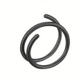 Stainless Steel Double Helix Nose Ring – 14K Gold Plated Hot Style Piercing Jewelry for Women