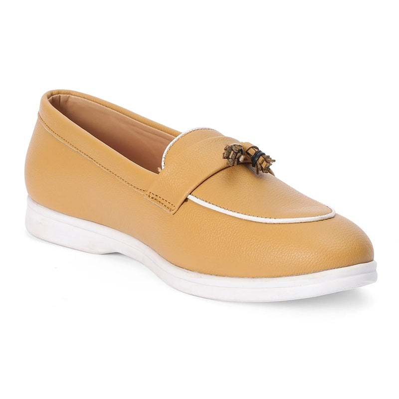 Nina - Tan Loafers
