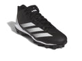 adidas Mens Adizero Impact.2 Spark Molded Football Sneaker Black/White/Black 9.5