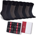 Men’s Bamboo Lightweight Dress & Trouser Socks - (8 Pack) 636