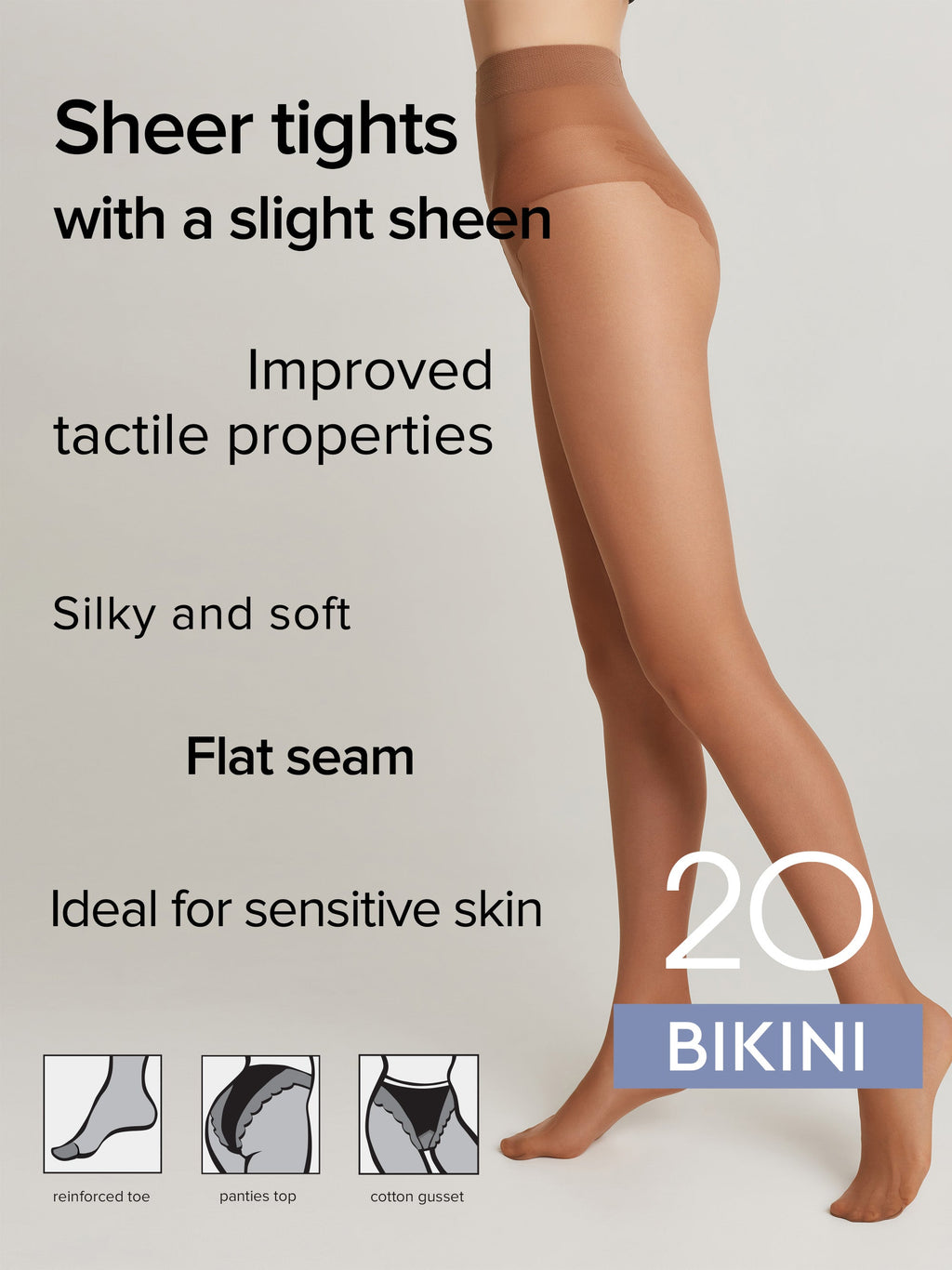 Tights Conte Bikini 20 Den - Ajour Top