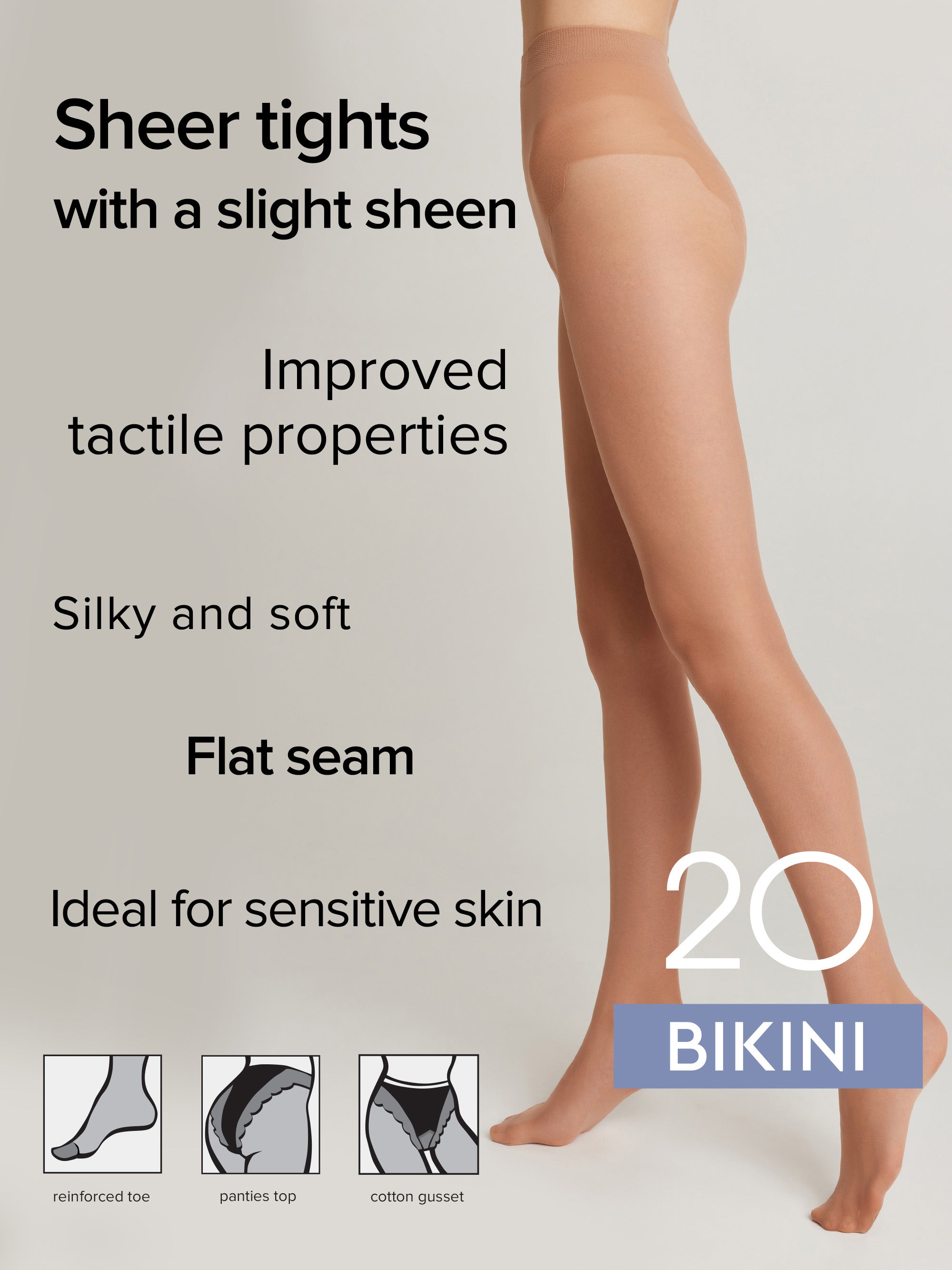 Tights Conte Bikini 20 Den - Ajour Top