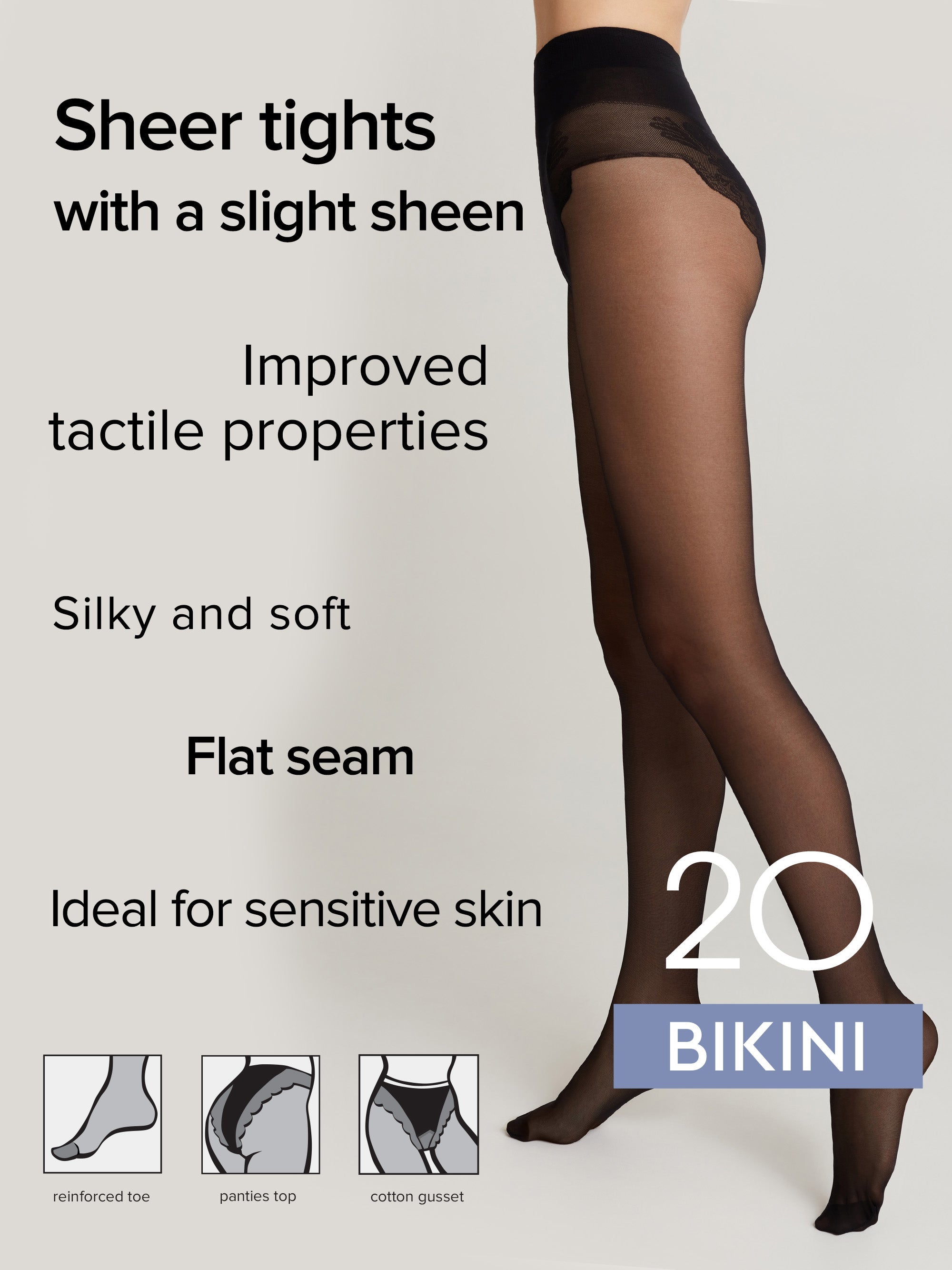 Tights Conte Bikini 20 Den - Ajour Top