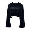 Plum Blossom Cropped Sweatshirt