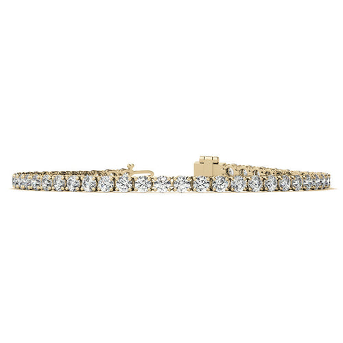 2CTW Created Moissanite Tennis Bracelet - Sterling Silver, 7" Length, White or 14K Gold Plated