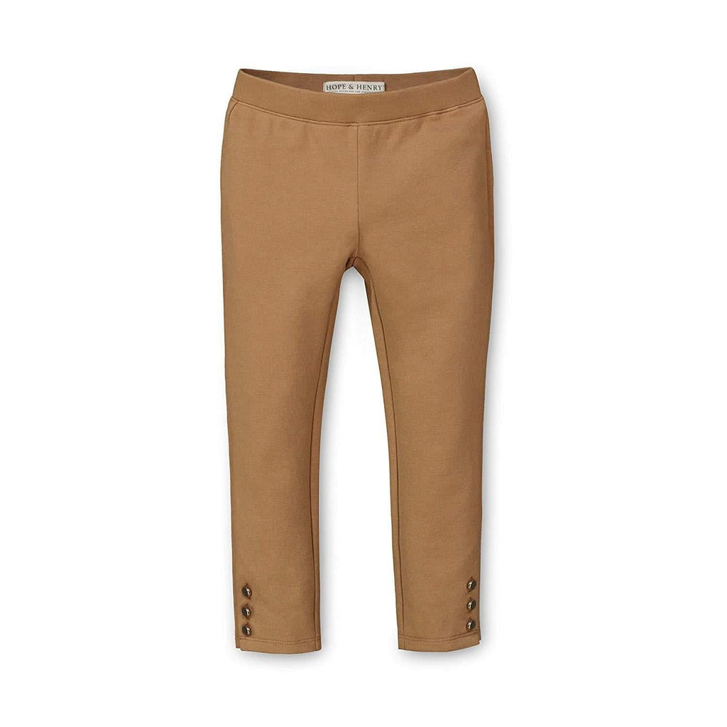 Button Cuff Ponte Pant - Baby