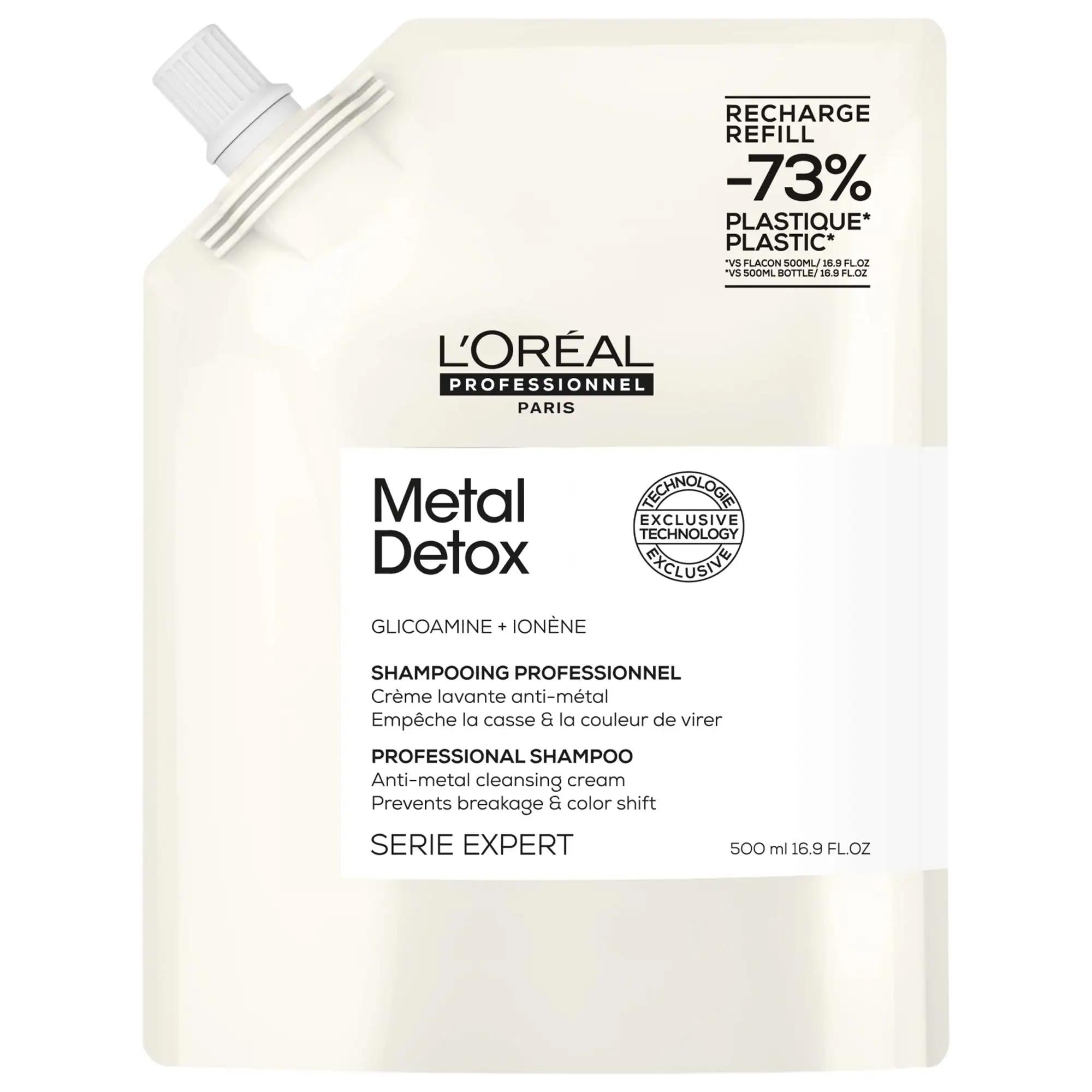 Redken Metal Detox Sulfate-Free Shampoo - Gentle Hair Cleanser for Color-Treated Hair, Removes Metal Particles, Luxurious Fragrance