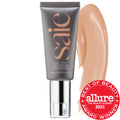 Saie Slip Tint - Lightweight Tinted Moisturizer with Mineral Zinc SPF 35, Hyaluronic Acid, and Licorice Root Extract for Dewy Coverage - Non-Comedogenic, Fragrance-Free, Gluten-Free, Dermatologist-Tested Tinted Moisturizer