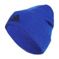 Adidas Mens Postseason Beanie Tall fit Slouchy Cuffed Acrylic Knit hat/Cap for Winter Team Royal Blue/Black