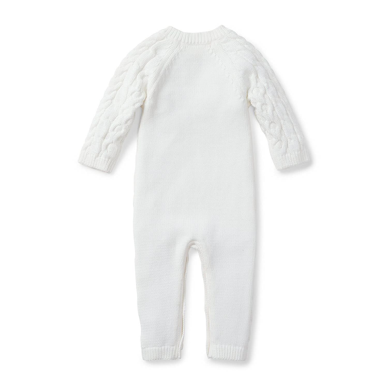 Organic Cable Knit Sweater Romper
