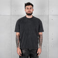 Commons Blank Star Embroidered Tee Acid Wash