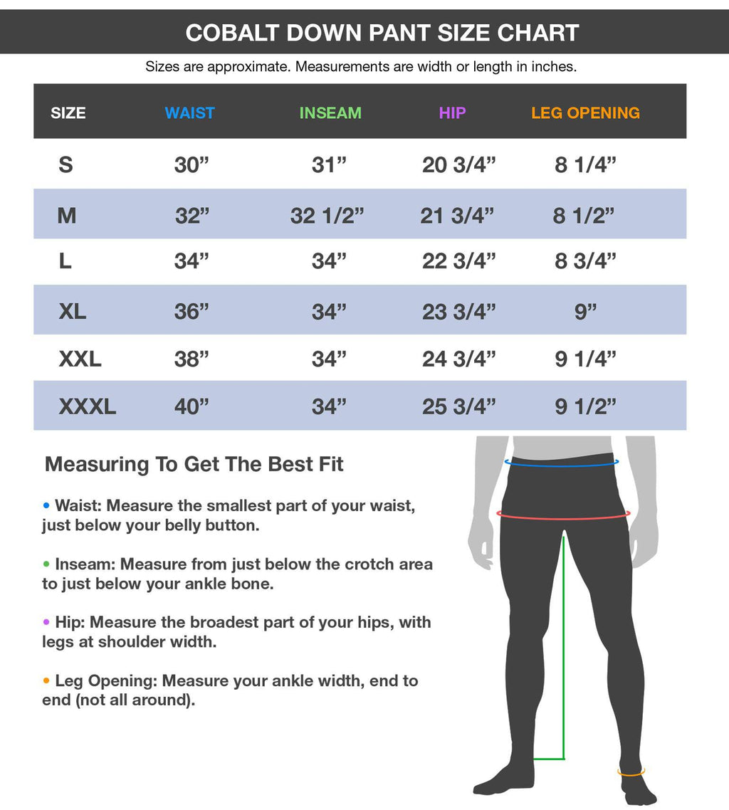 Vycah Cobalt Down Pant - Fall