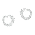 Crescent Moon Earrings Made With Crystals