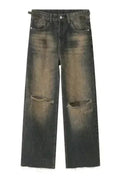 Distressed Wide Leg Jeans