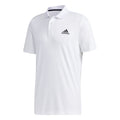 adidas Mens Designed 2 Move 3-Stripes Polo Shirt White/Black Small
